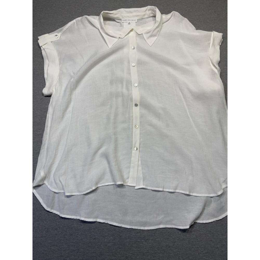 Women's Jane + Delancey Blouse, 2X, White